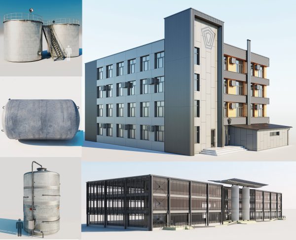 Industrial building  and Office building and Capacities