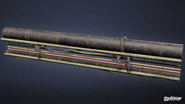 INDUSTRIAL - Cable Pipe Group 01 - LOW POLY