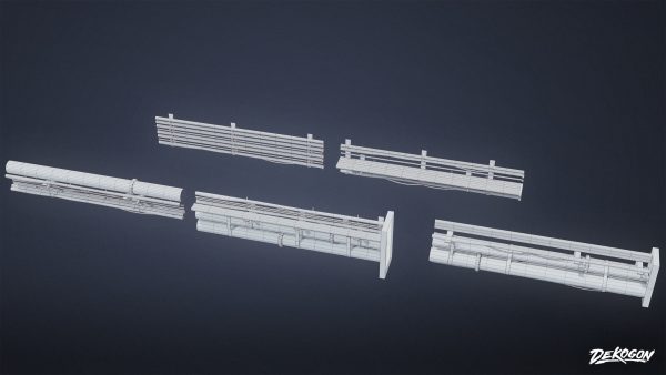 INDUSTRIAL - Cable Pipe Group 01 - LOW POLY
