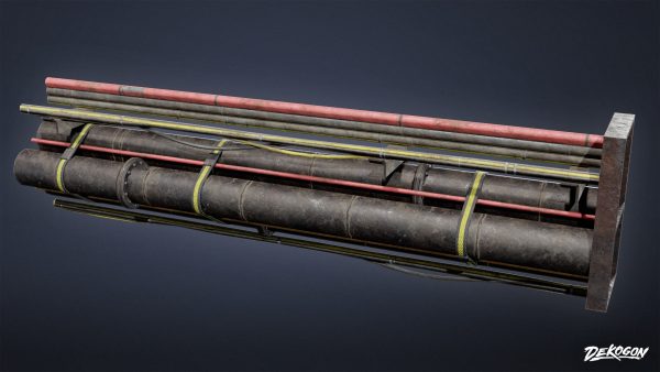 INDUSTRIAL - Cable Pipe Group 01 - LOW POLY