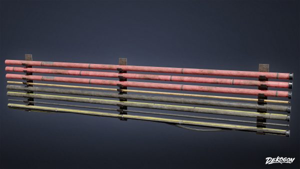 INDUSTRIAL - Cable Pipe Group 01 - LOW POLY