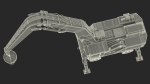 Industrial Crane with Concrete Bucket
