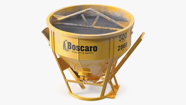 Industrial Crane with Concrete Bucket