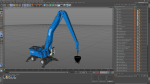 Industrial Crane with Concrete Bucket