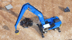 Industrial Crane with Concrete Bucket