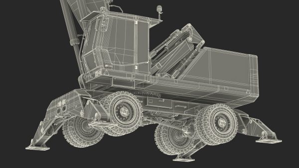 Industrial Crane with Concrete Bucket