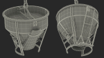 Industrial Crane with Concrete Bucket