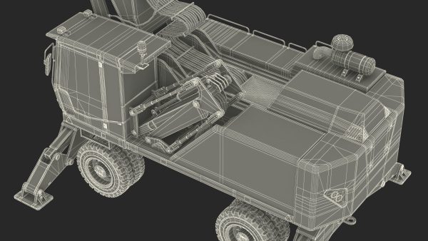 Industrial Crane with Concrete Bucket