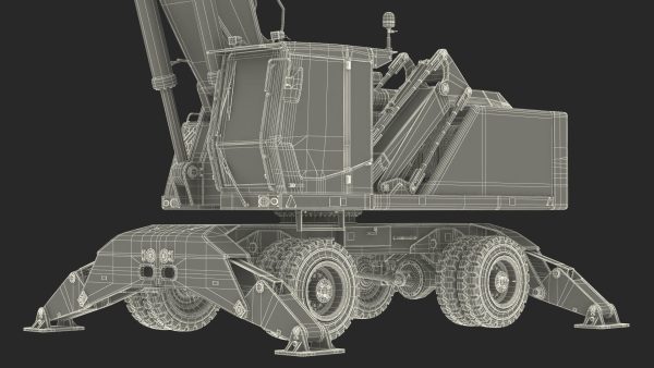 Industrial Crane with Concrete Bucket