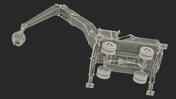 Industrial Crane with Concrete Bucket
