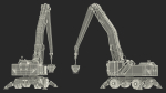 Industrial Crane with Concrete Bucket
