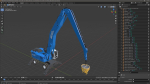 Industrial Crane with Concrete Bucket