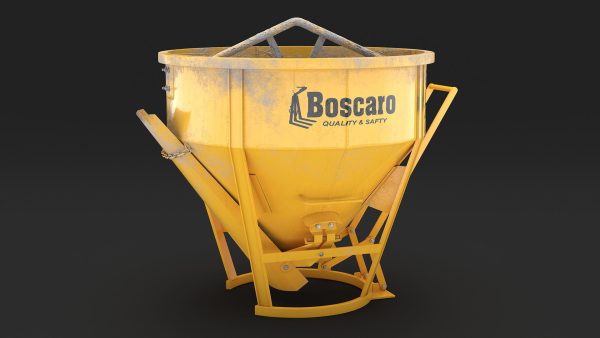 Industrial Crane with Concrete Bucket