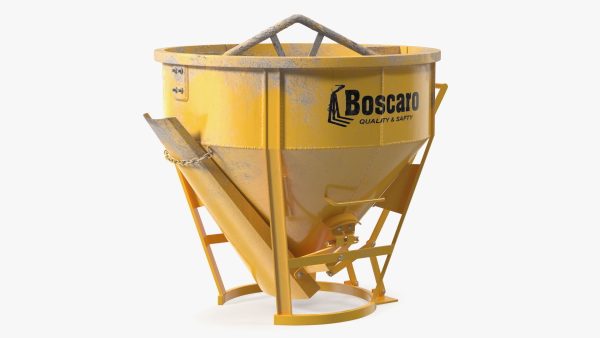 Industrial Crane with Concrete Bucket