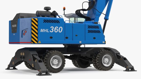Industrial Crane with Concrete Bucket