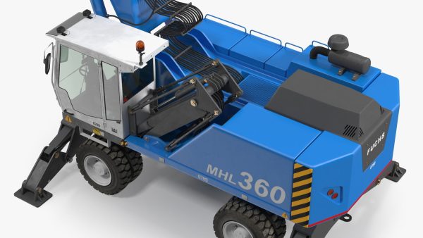 Industrial Crane with Concrete Bucket