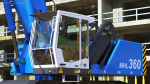 Industrial Crane with Concrete Bucket