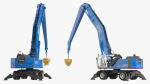 Industrial Crane with Concrete Bucket