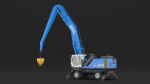Industrial Crane with Concrete Bucket