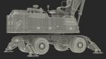 Industrial Crane with Concrete Bucket