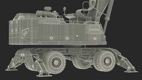 Industrial Crane with Concrete Bucket