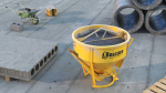 Industrial Crane with Concrete Bucket