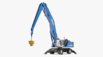 Industrial Crane with Concrete Bucket