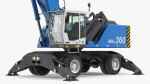 Industrial Crane with Concrete Bucket