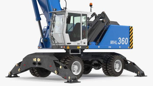 Industrial Crane with Concrete Bucket