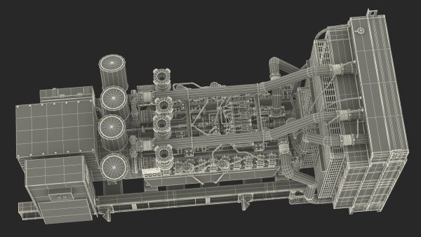 Industrial Diesel Generator Green