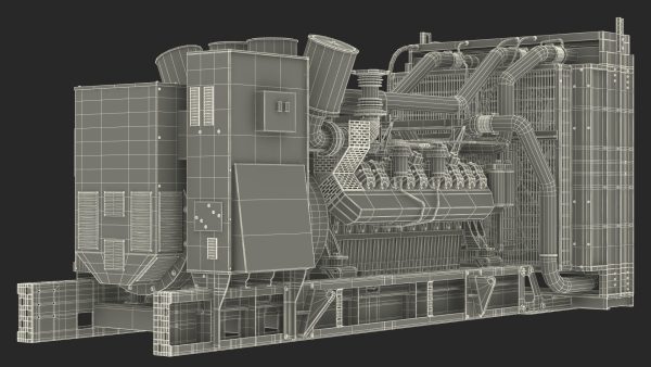 Industrial Diesel Generator Green