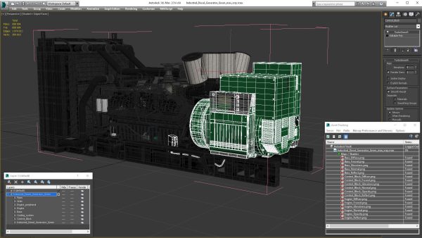 Industrial Diesel Generator Green