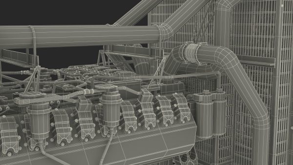 Industrial Diesel Generator Green