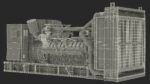 Industrial Diesel Generator Green