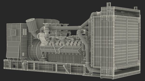 Industrial Diesel Generator Green