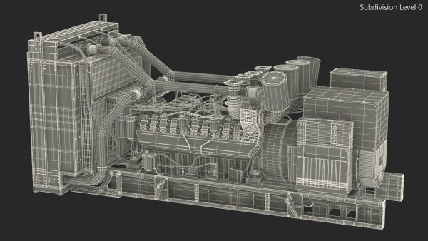 Industrial Diesel Generator Green