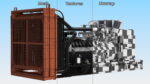 Industrial Diesel Generator Green