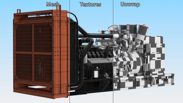 Industrial Diesel Generator Green