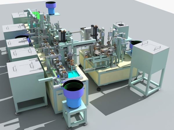 Industrial Equipment 3-Motor Automatic Assembly Production