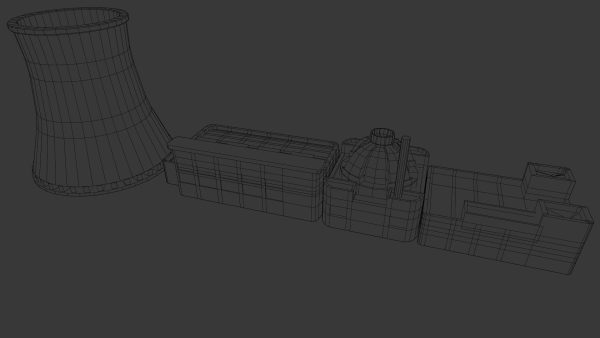 Industrial Factory 3D Model