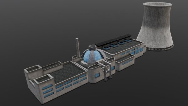 Industrial Factory 3D Model