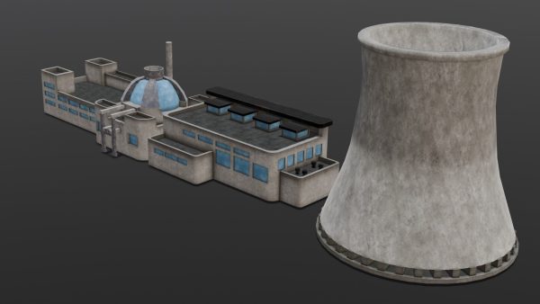 Industrial Factory 3D Model