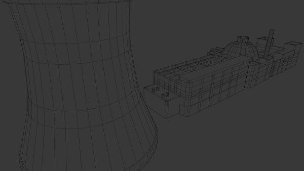 Industrial Factory 3D Model