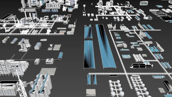 Industrial factorys city planification