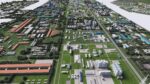 Industrial factorys city planification