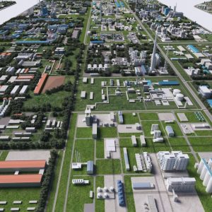 Industrial factorys city planification