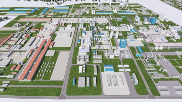 Industrial factorys city planification