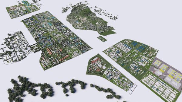 Industrial factorys city planification