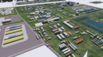 Industrial factorys city planification