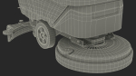 Industrial Floor Scrubber Machine Grey